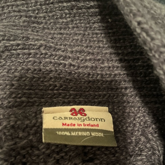 V Neck 1 Button Aran Sweater BNWOT - Picture 3 of 5